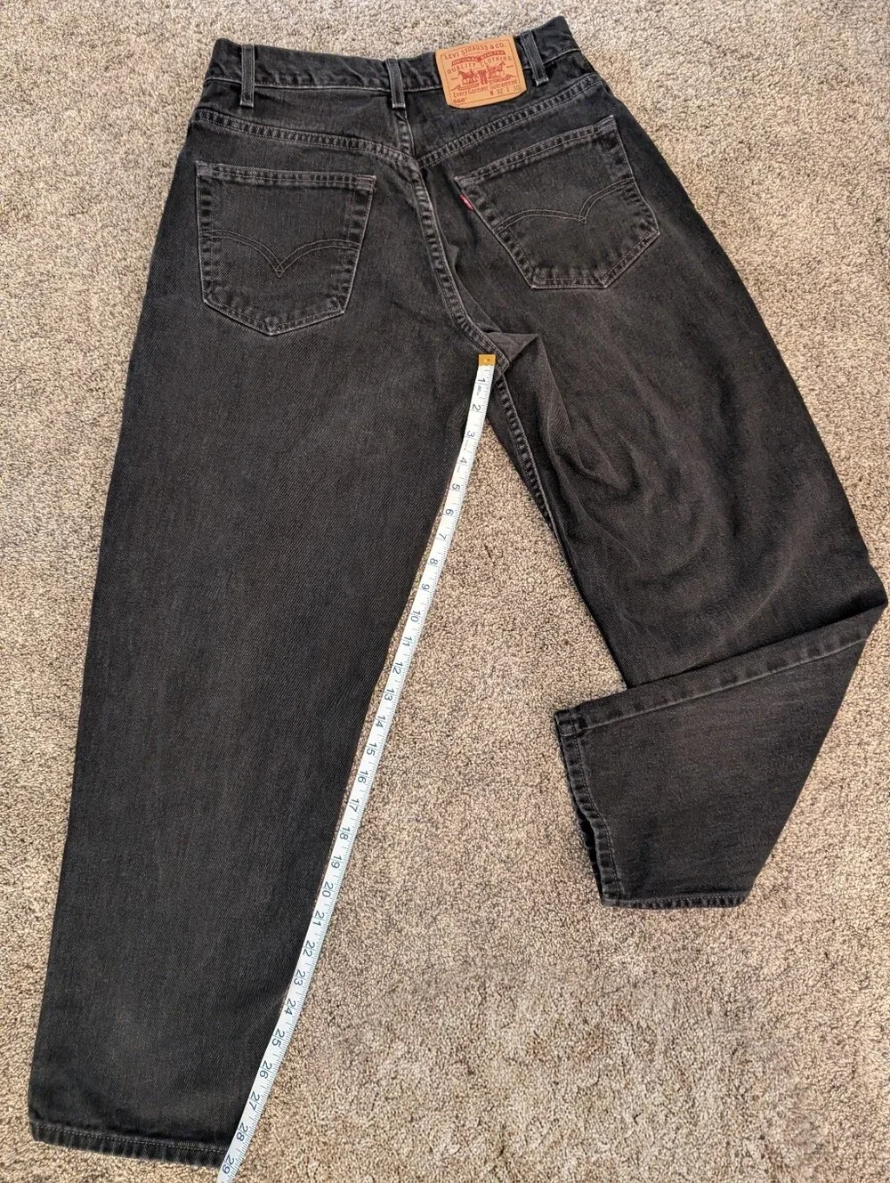 Levi's Men's 560 Black Loose Fit Tapered Leg Jeans 32 X 30
